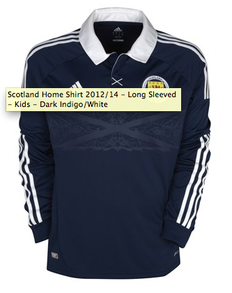 Kids Scotland Footbal Shirt - Home