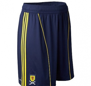 2011 Kids Scotland Football Shorts - Away